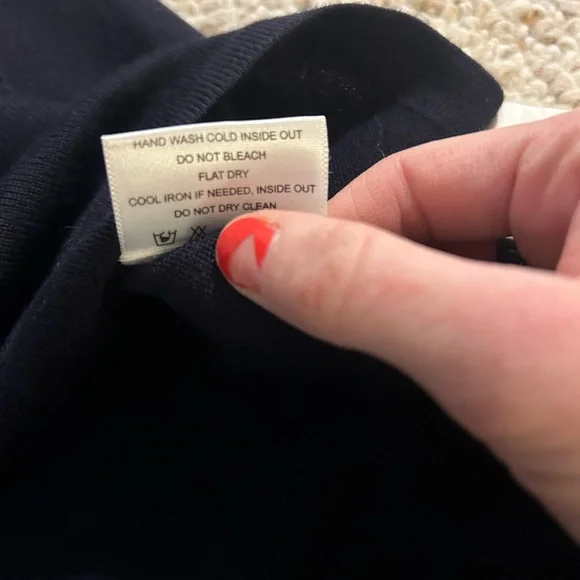 Tory Burch Navy Gold Pailette Fit & Flare Dress Sz Medium - Picture 4 of 5